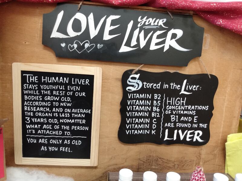 Q4 detail: chalk signs for the liver