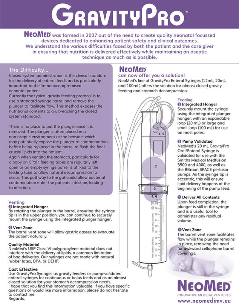 NeoMed Gravity-Pro mailer