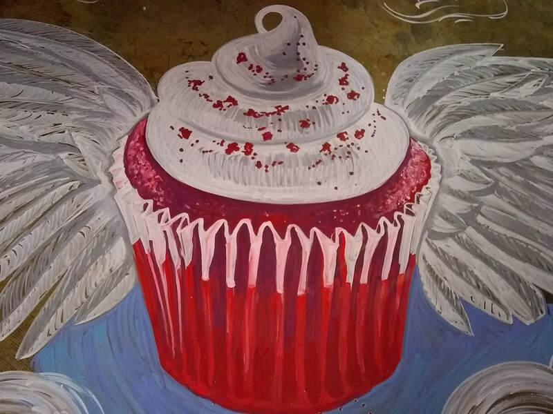 PureRED Valentine's Day floor art