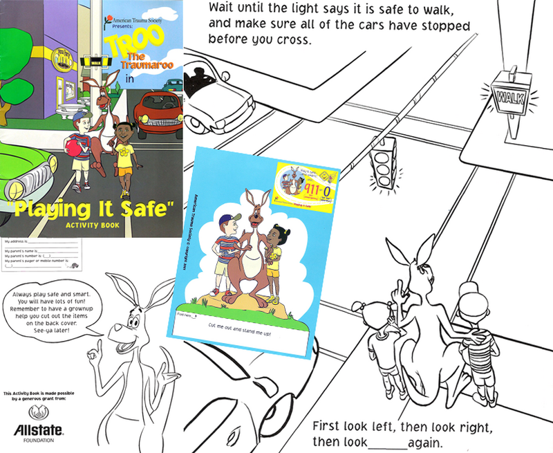 GRA Troo the Traumaroo coloring book illustration, inside page