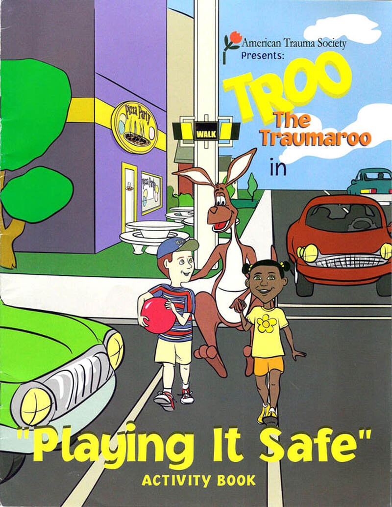GRA Troo the Traumaroo coloring book illustration, front cover