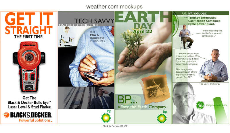 The Weather Channel online lifestyle vendor ads